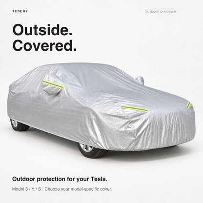 All-Weather Car Cover for Model 3/Y/S | Waterproof Oxford