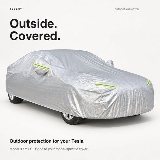 All-Weather Car Cover for Model 3/Y/S | Waterproof Oxford