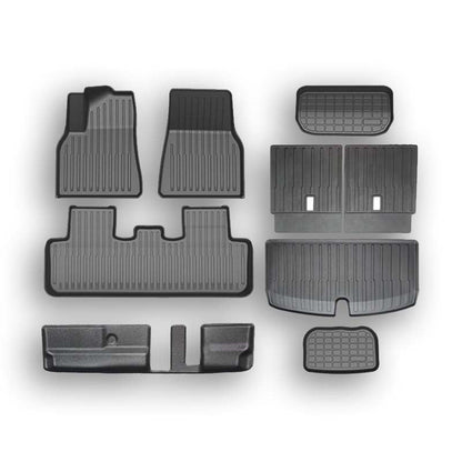 All Weather TPE Floor Mats for Tesla Model Y 7 Seats