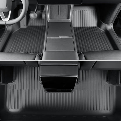 All Weather TPE Floor Mats with Door Sill Protector for Model 3 Highland