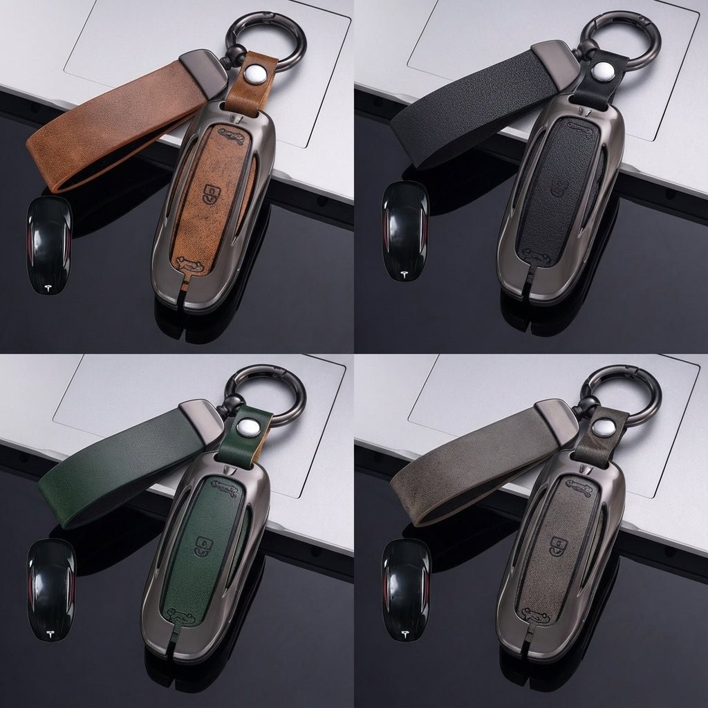 Alloy Key Fob Cover for Tesla Model 3 / Y / S / X – All-Cover Protection