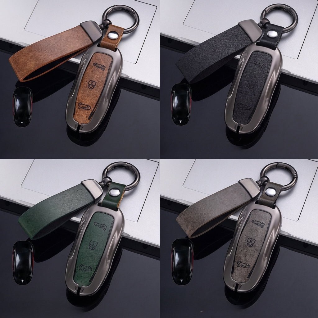 Alloy Key Fob Cover for Tesla Model 3 / Y / S / X – All-Cover Protection