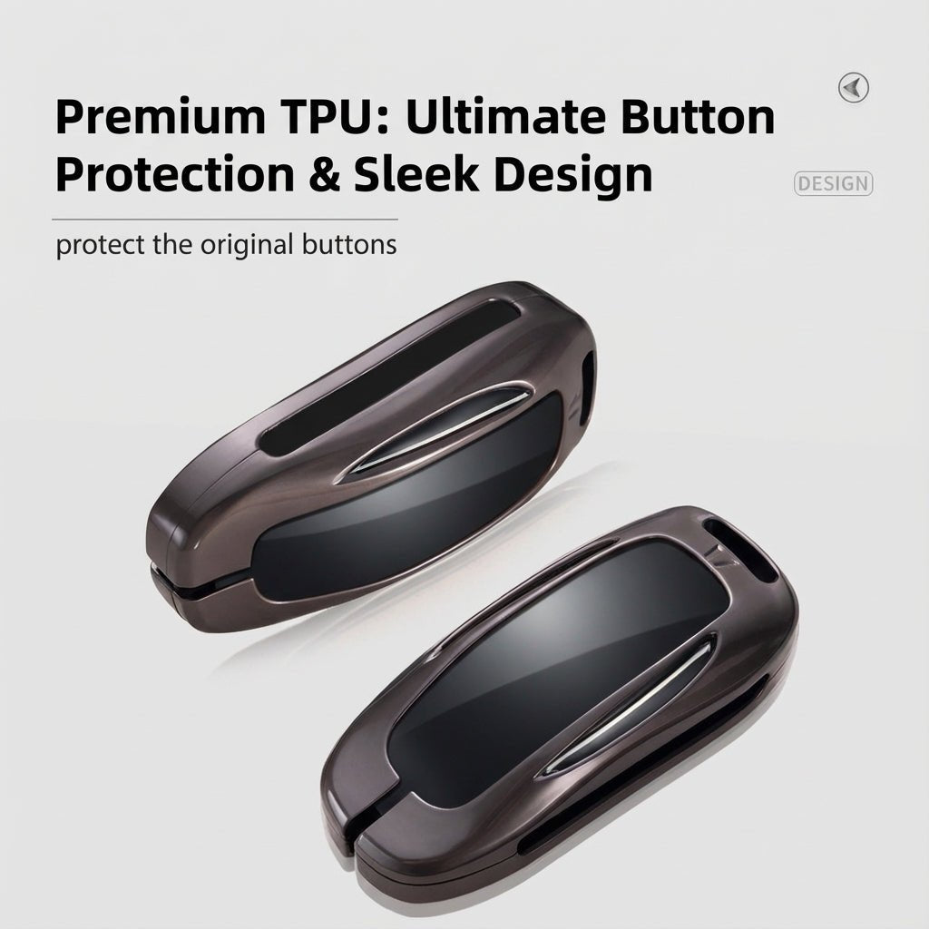 Alloy Key Fob Cover for Tesla Model 3 / Y / S / X – All-Cover Protection