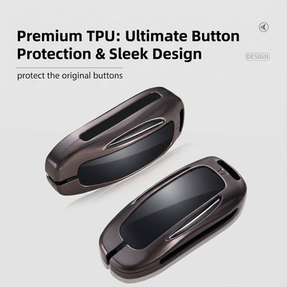 Alloy Key Fob Cover for Tesla Model 3 / Y / S / X – All-Cover Protection