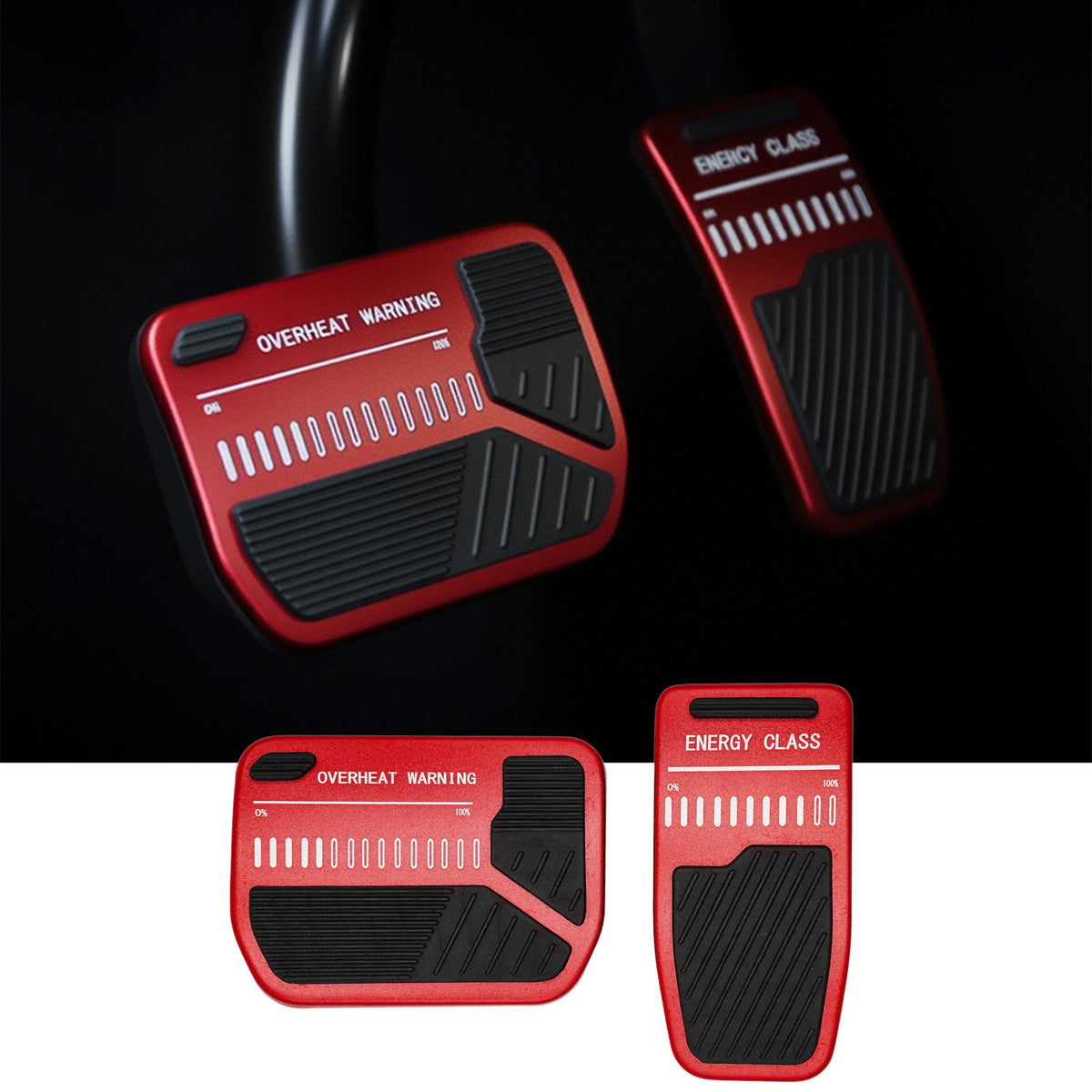 Anti-Slip Pedal Covers for Model 3/Y | 2-Piece Set | Aluminum