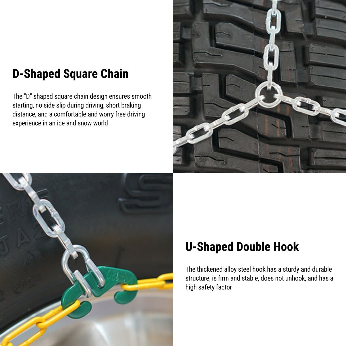 Automatic Tightening Snow Chains For Tesla Model Y Model 3