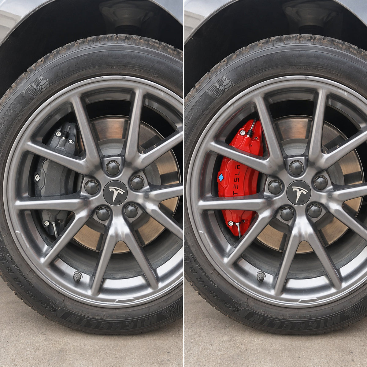 Brake Caliper Covers for Tesla Model S/X | 4-Piece Aluminum Set