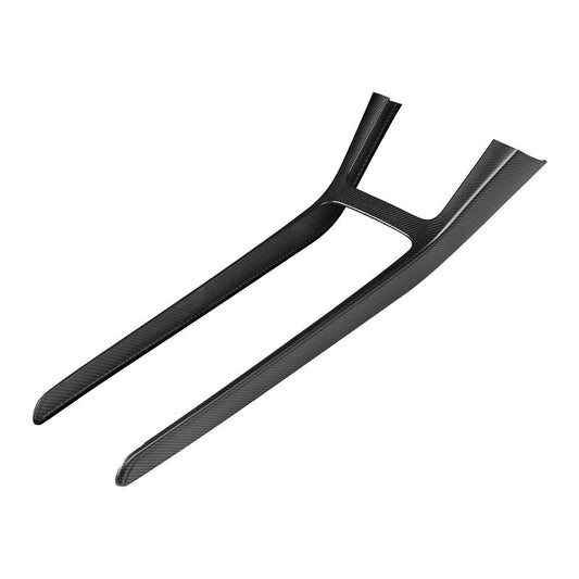 Real Dry Carbon Fiber Center Console Trim Panel for Model Y 2021-2025.03