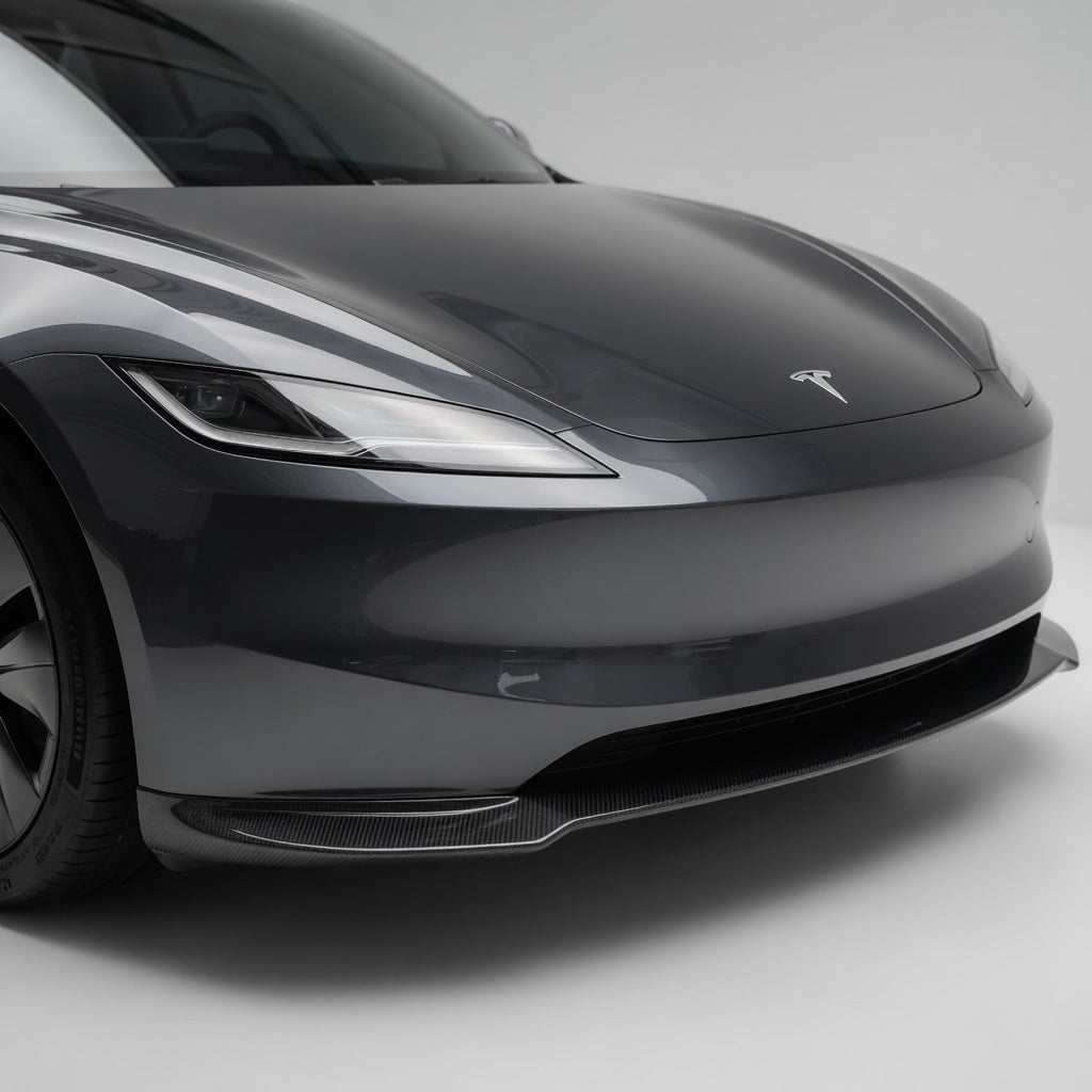 Carbon Fiber Front Lip Splitterc for Model 3 Highland - Exterior Upgrade