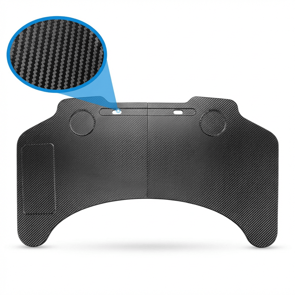 Carbon Fiber Pattern Foldable Working Tray Table for Model 3 Highland & Model Y Juniper | ABS