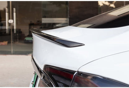 Carbon Fiber Rear Trunk Spoiler Blade Performance Style for Tesla Model S