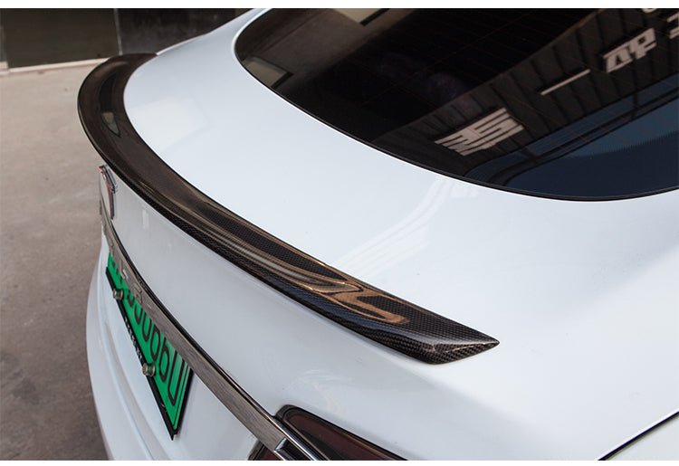 Carbon Fiber Rear Trunk Spoiler Blade Performance Style for Tesla Model S