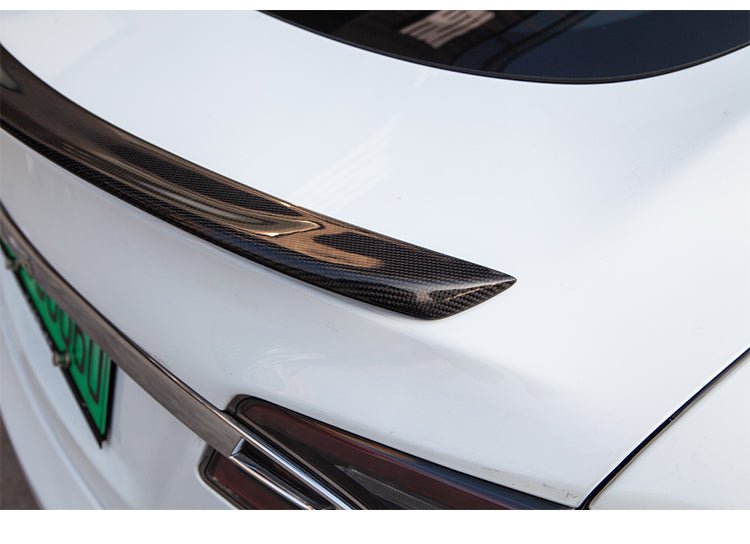 Carbon Fiber Rear Trunk Spoiler Blade Performance Style for Tesla Model S