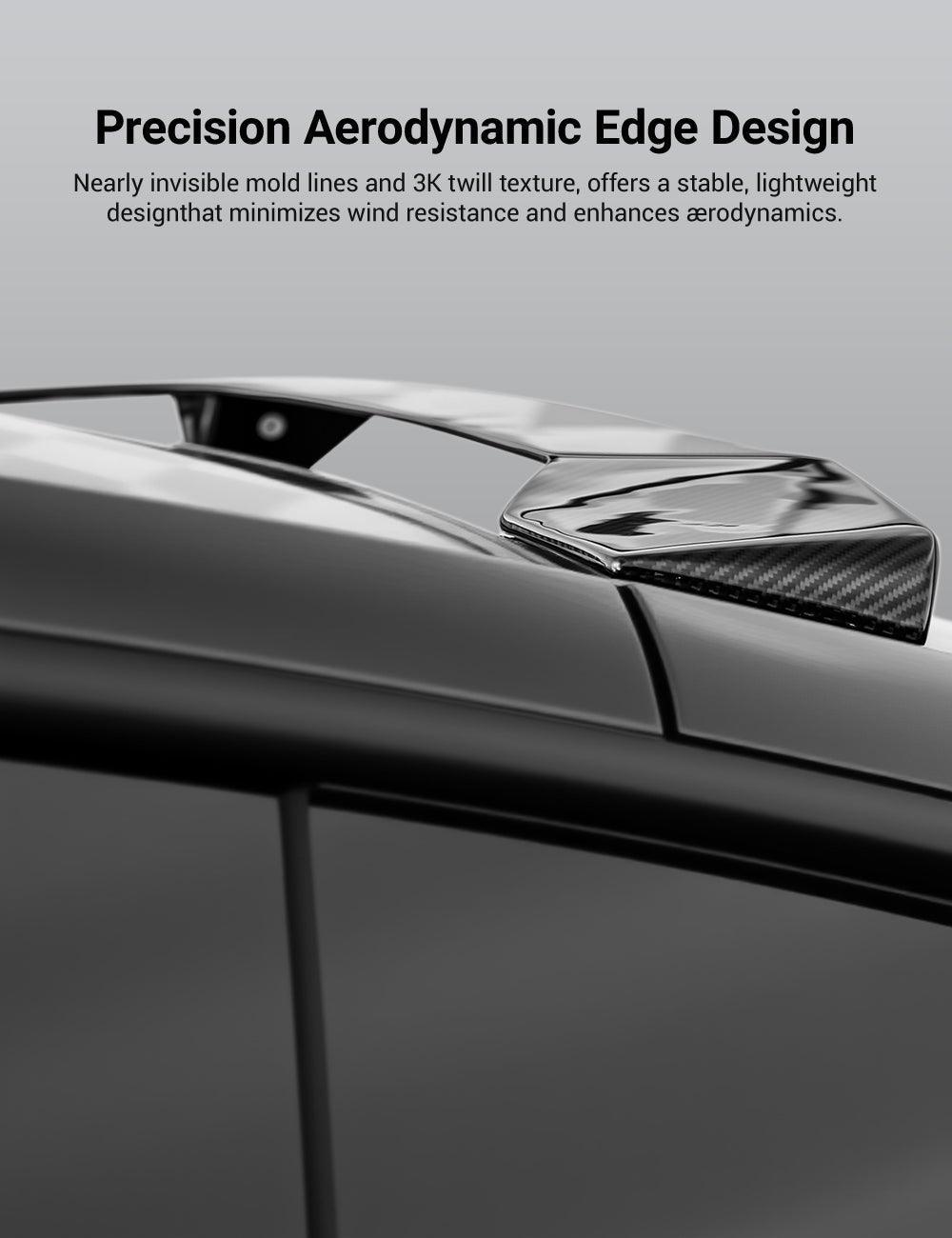 Dry Carbon Fiber Roof Spoiler for Model Y 2020-2026 | TESERY