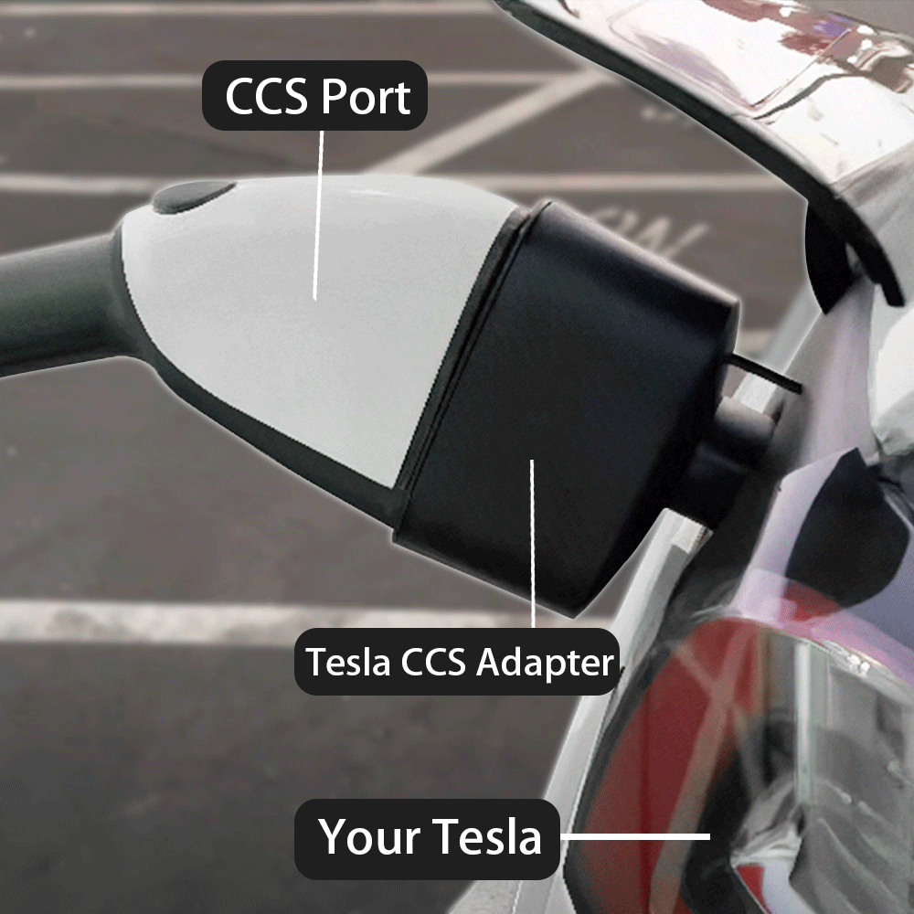 TESERY CCS1 & J1772 2-in-1 Charging Adapter for Tesla