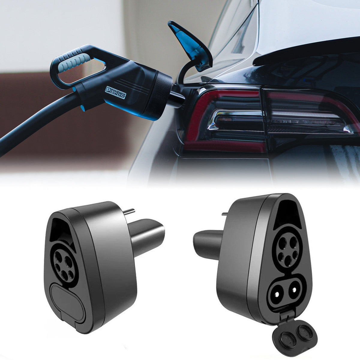 TESERY CCS1 & J1772 2-in-1 Charging Adapter for Tesla