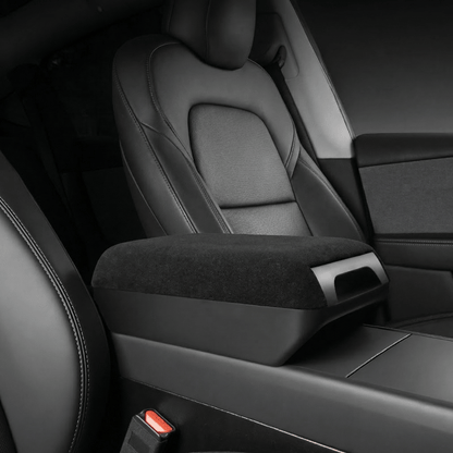 Center Console Armrest Riser with Hidden Sliding Storage for Model 3 Highland & Model Y Juniper