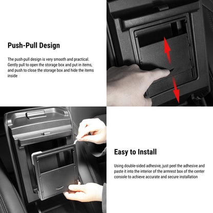 Hidden Center Console Organizer For Tesla Model 3 / Y