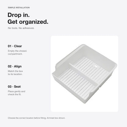 Center Console Storage Box for Model 3 Highland & Model Y Juniper | 3 Locations
