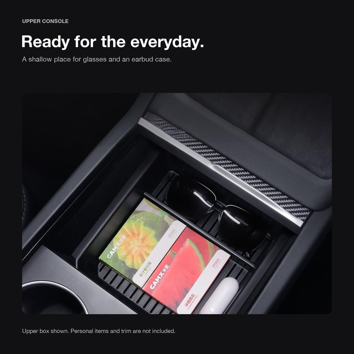 Center Console Storage Box for Model 3 Highland & Model Y Juniper | 3 Locations