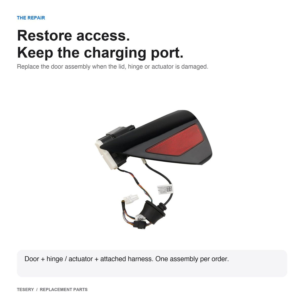 Charge Port Door Assembly for Tesla Model 3 / Model Y – North America