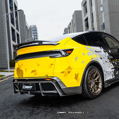 Carbon Fiber Rear Ducktail Spoiler Wing for Model Y Juniper