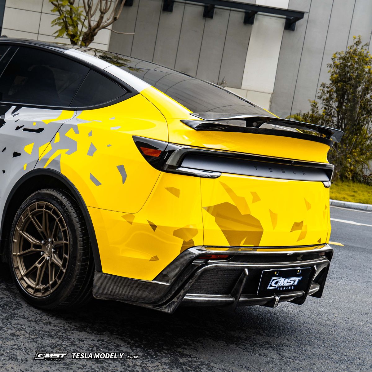 Carbon Fiber Rear Ducktail Spoiler Wing for Model Y Juniper