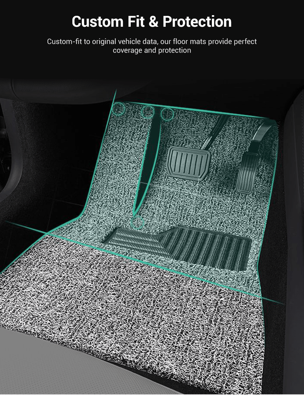 Coil Floor Mats for Tesla Model 3 Highland & Model Y Juniper