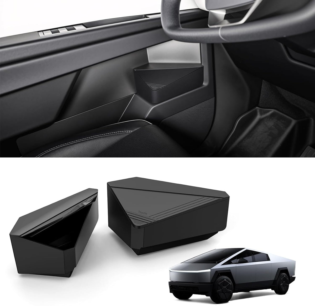 Front Door Silicone Storage & Privacy Box for Cybertruck