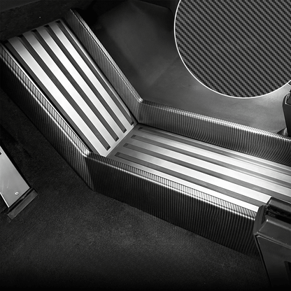 Cybertruck Lower Console Side Carbon Fiber Style ABS Protection