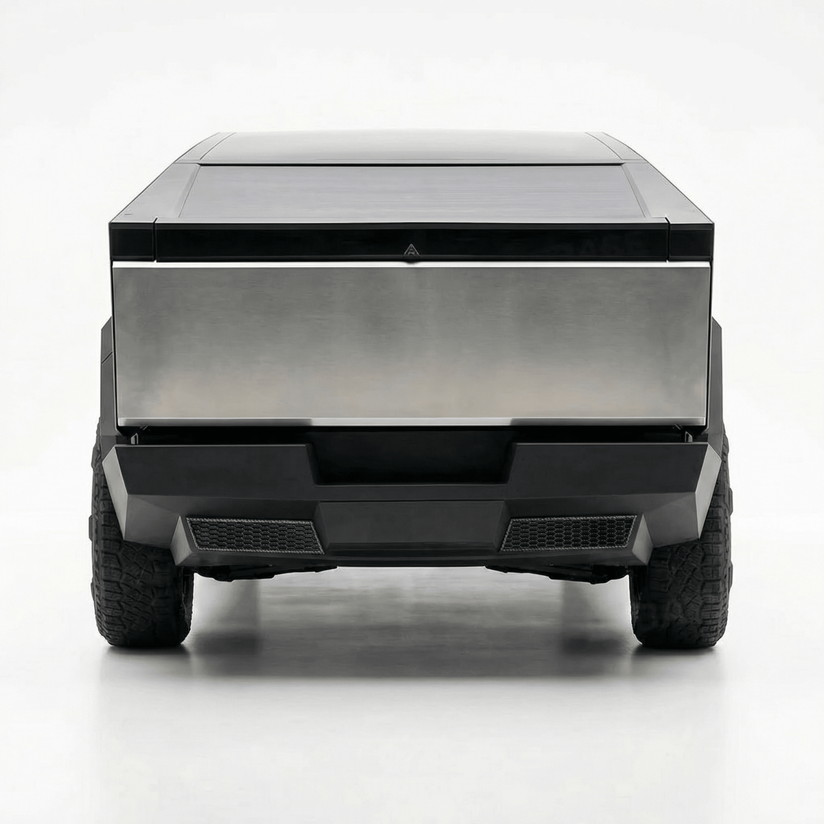 Cybertruck Rear Bumper Honeycomb Trim Cover – Carbon Fiber Style Protective Guard