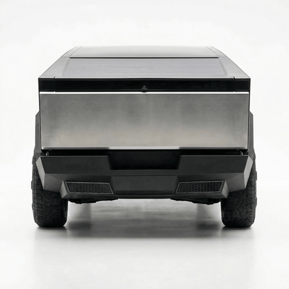 Cybertruck Rear Bumper Honeycomb Trim Cover – Carbon Fiber Style Protective Guard