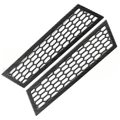 Cybertruck Rear Bumper Honeycomb Trim Cover – Carbon Fiber Style Protective Guard