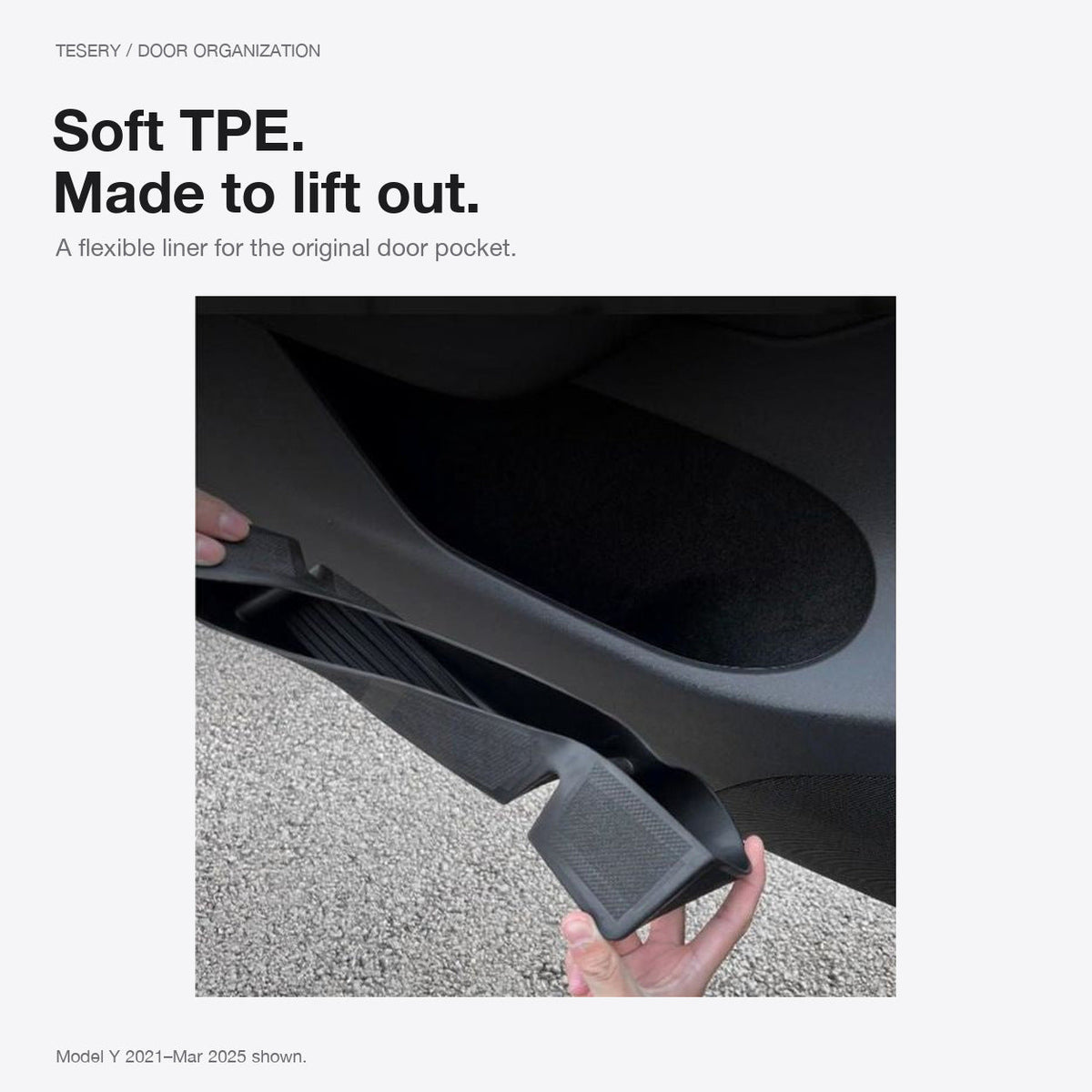 Door Side Organizer Tray for Tesla Model Y Juniper / Model YL