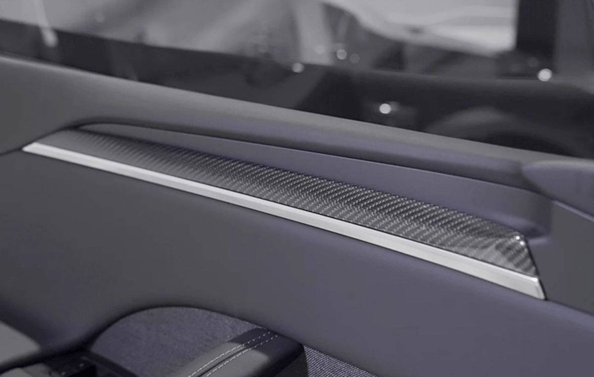 Flash Sale: Door Trim Real Dry Carbon Fiber Overlay for Model X