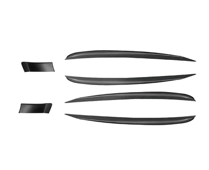 Door Trim Dry Carbon Fiber Overlay for Model S/X