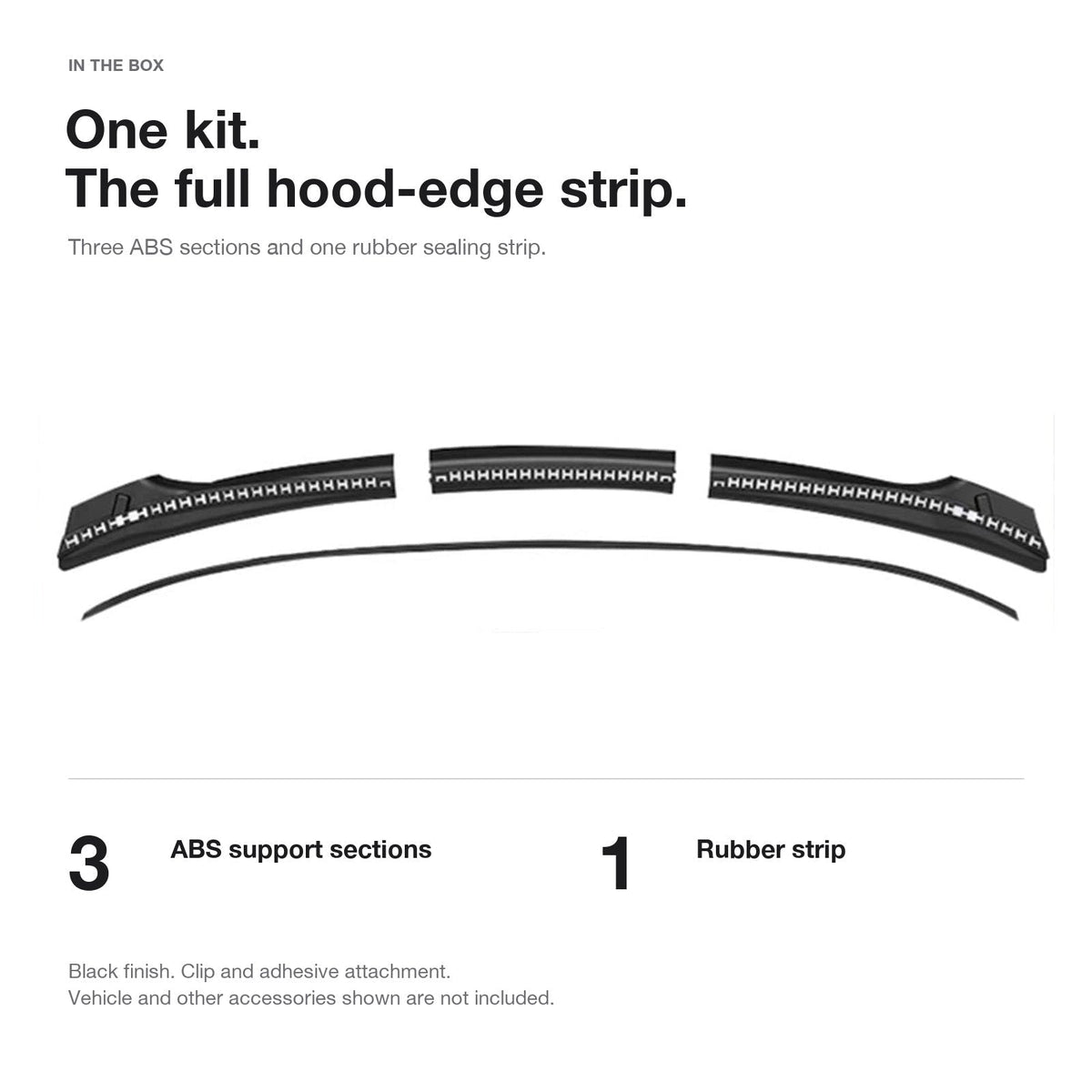 Double-Channel Hood Weatherstrip for Tesla Model Y (Pre-Juniper)