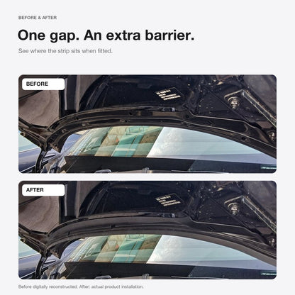 Double-Channel Hood Weatherstrip for Tesla Model Y (Pre-Juniper)
