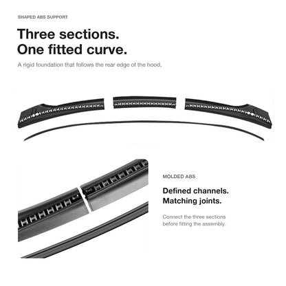 Double-Channel Hood Weatherstrip for Tesla Model Y (Pre-Juniper)