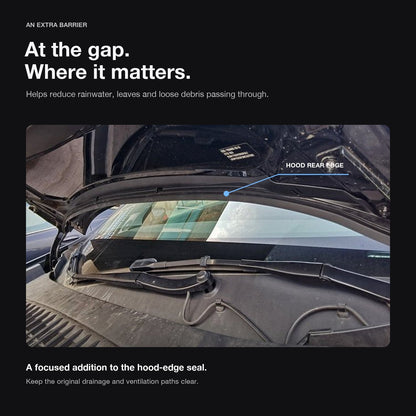 Double-Channel Hood Weatherstrip for Tesla Model Y (Pre-Juniper)