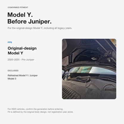 Double-Channel Hood Weatherstrip for Tesla Model Y (Pre-Juniper)