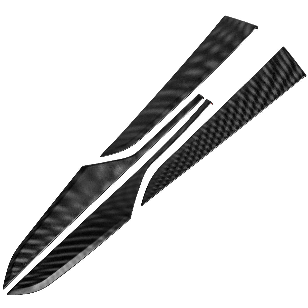Dry Carbon Fiber Door Panel Trim Covers for Model Y Juniper