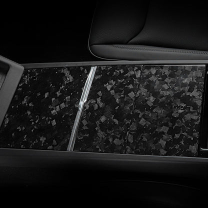 Dry Carbon Fiber Panel Console Wrap For Model Y Juniper / Model 3 Highland / Model YL