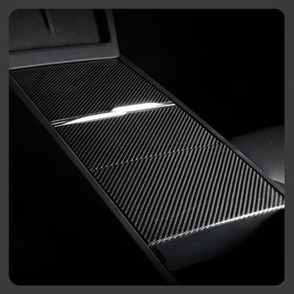 Dry Carbon Fiber Panel Console Wrap For Model Y Juniper / Model 3 Highland / Model YL