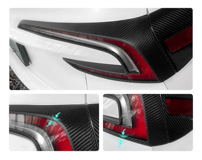 Dry Carbon Fiber Tail Light Cover for Model 3 Highland (2 pcs)