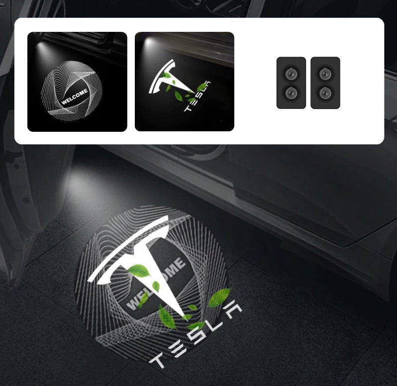 Dynamic 3D LED Puddle Lights for Model 3/Y (2017-Present) | 360° Adjustable