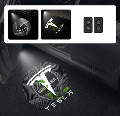 Dynamic 3D LED Puddle Lights for Model 3/Y (2017-Present) | 360° Adjustable