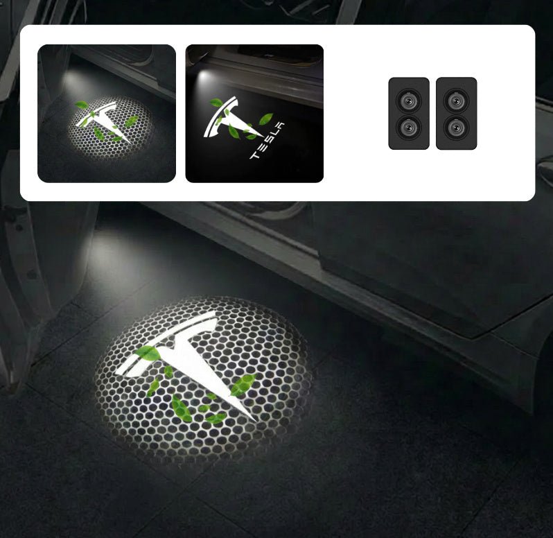 Dynamic 3D LED Puddle Lights for Model 3/Y (2017-Present) | 360° Adjustable