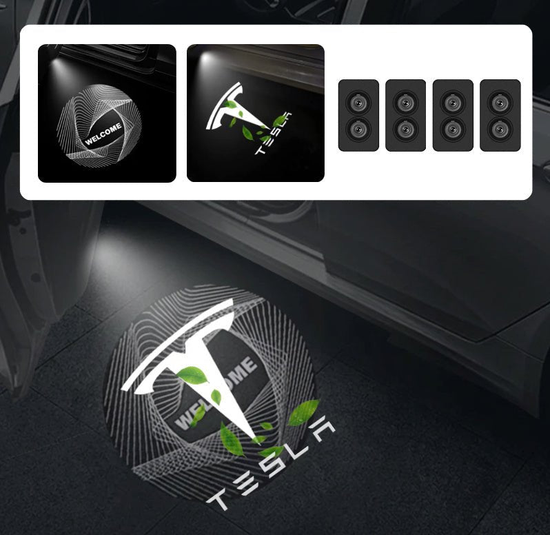 Dynamic 3D LED Puddle Lights for Model 3/Y (2017-Present) | 360° Adjustable