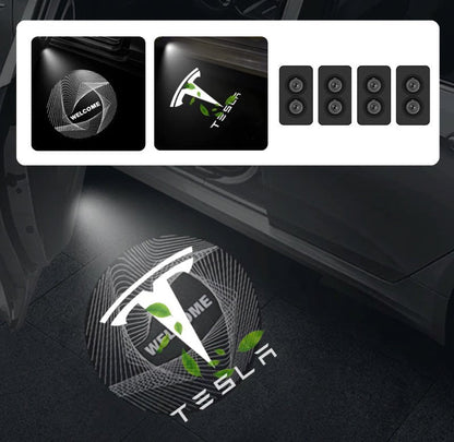 Dynamic 3D LED Puddle Lights for Model 3/Y (2017-Present) | 360° Adjustable